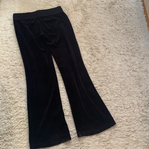 Y2K bebe Rhinestone Black Velour Sweatsuit - Picture 5 of 6